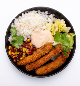 „Burrito Bowl“ su menkėmis